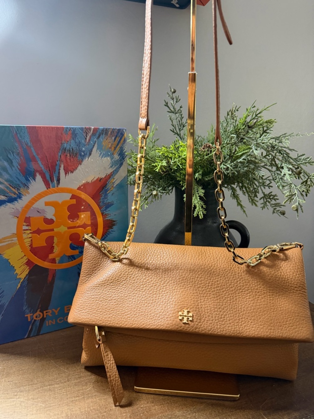 Tory Burch Fold Over Convertible Crossbody Bag